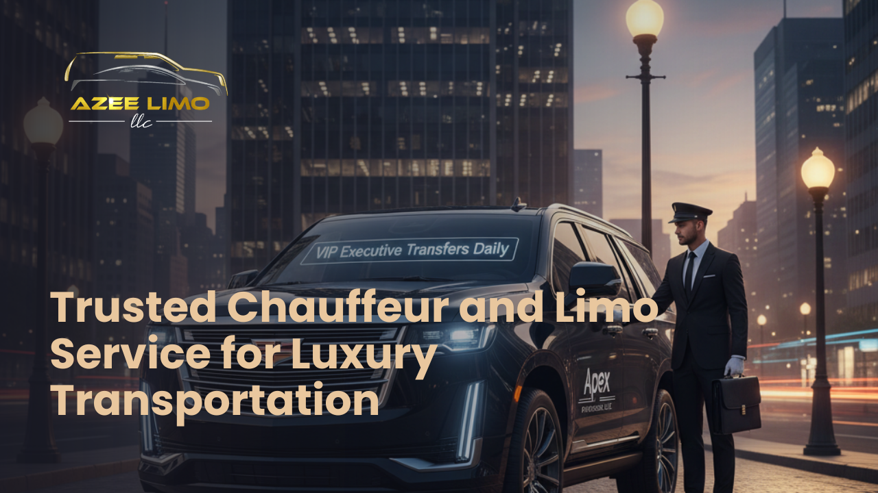 Experience the pinnacle of executive travel with Azee Limo's redefined chauffeur service.